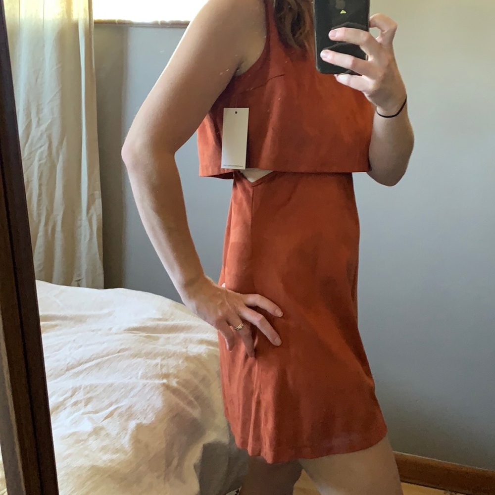 NWT fashion Union suede cutout dress - Picture 1 of 5